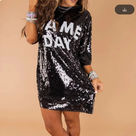 Game Day Sequence dress