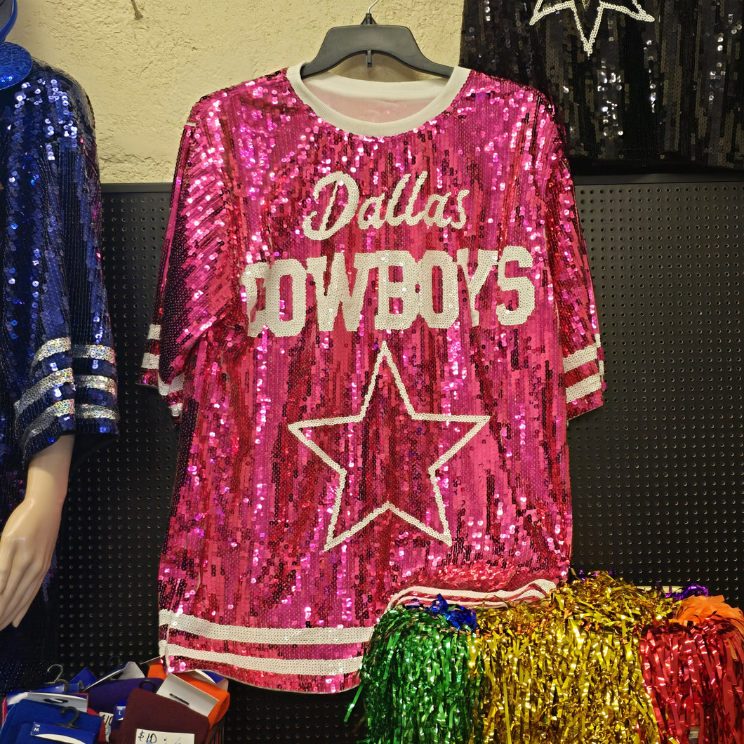 Clothes Kids Pink Dallas Cowboys Jersey Dallas Cowboys Pink Sequence Dress Lola's Boutique Clothes Kids Pink Dallas Cowboys Jersey Dallas Cowboys Pink Sequence Dress Lola's Boutique