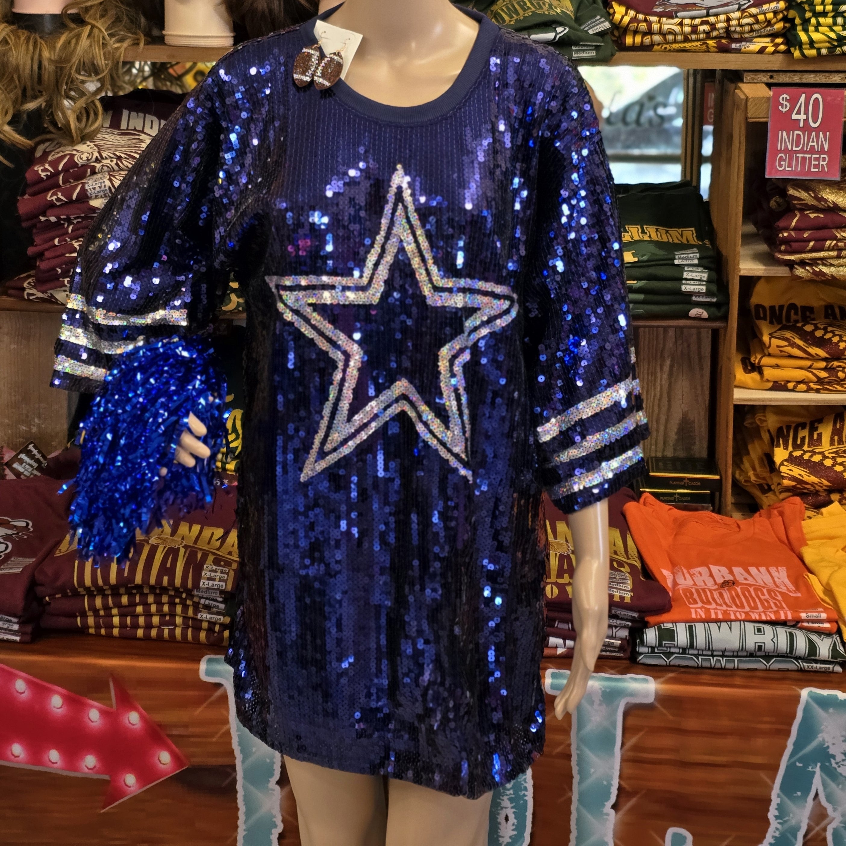 Dallas Cowboys Sequence dress