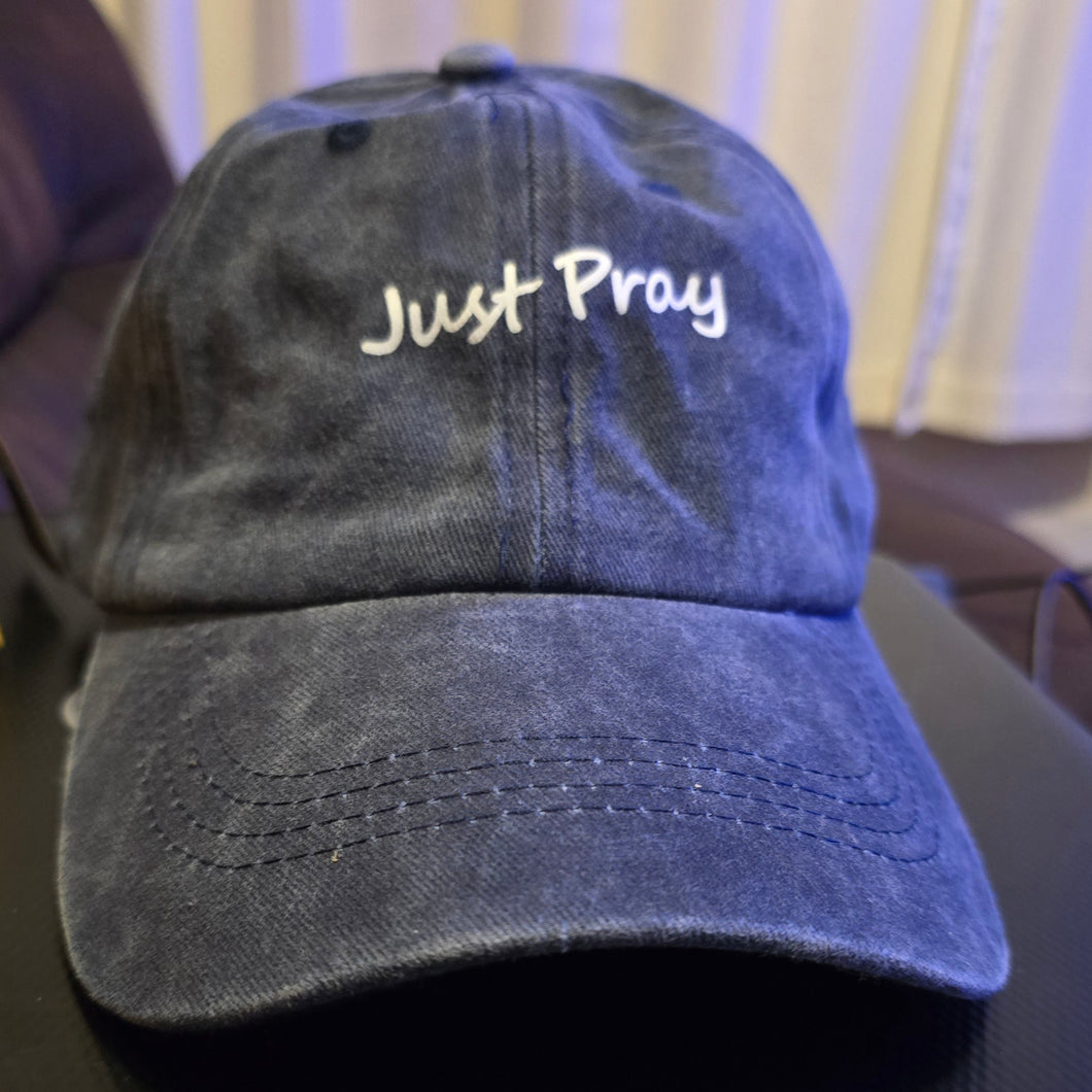 baseball cap - Just Pray navy blue