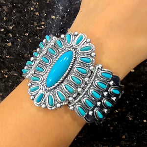 Bracelet - western stretch turqoiuse