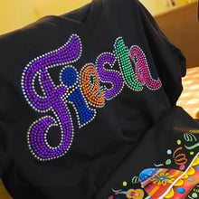 Fiesta Rhinestone V-neck T-shirts