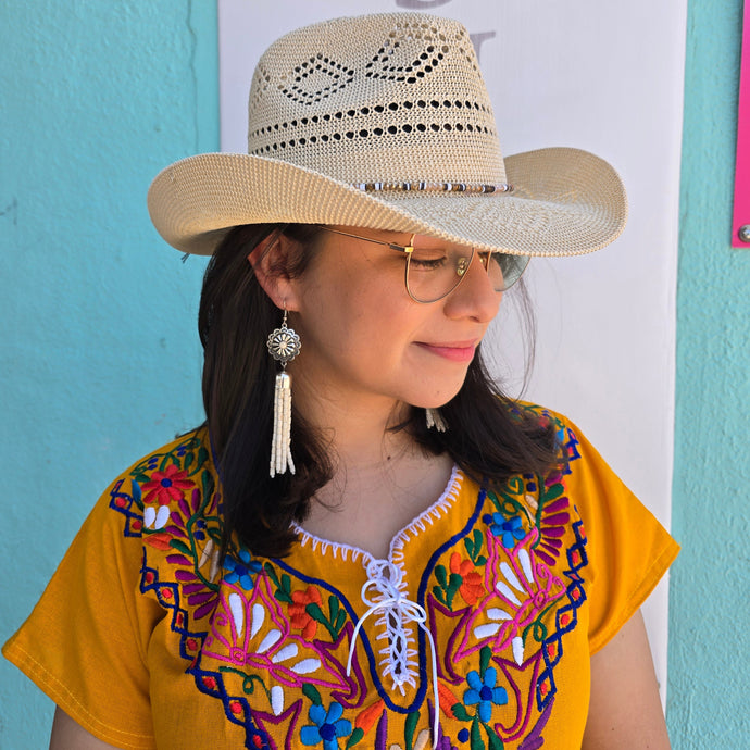 Cowboy Hat - Beige artisan cowboy hat