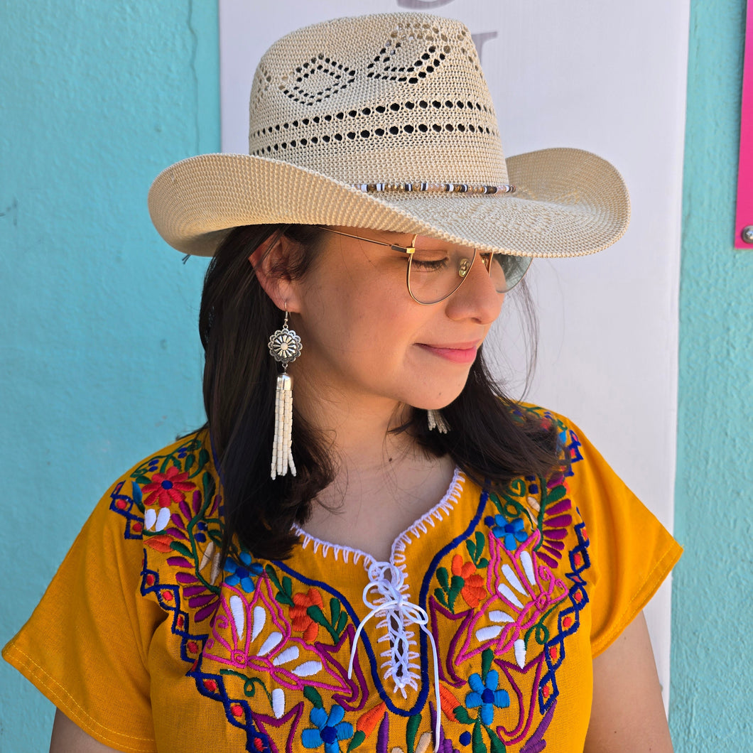Cowboy Hat - Beige artisan cowboy hat