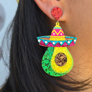 Earrings - Avacado