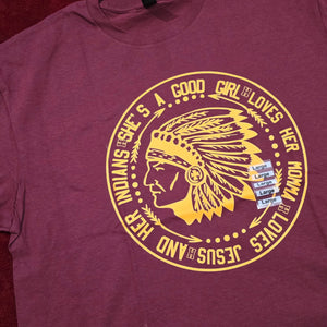 Tshirt Harlandale Indians She's a good girl