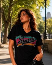Tshirt Spurs glitter and rhinestones