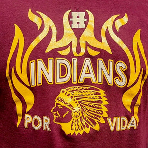KIDS - Indians Por Vida Tshirts - Maroon