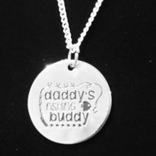 Daddy's fishing buddy necklace