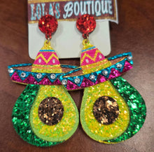 Earrings - Avacado
