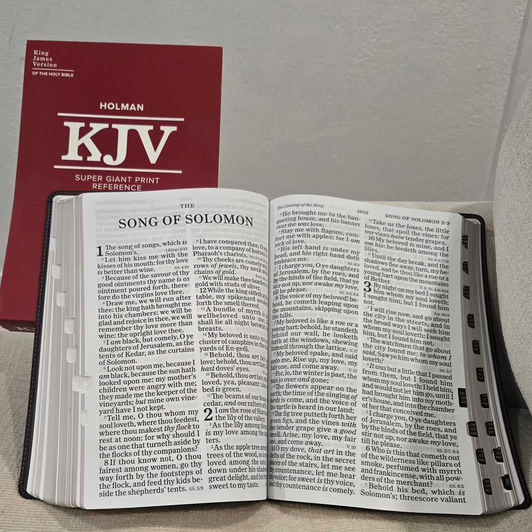 Bible - KJV Super Giant print reference bible BLACK