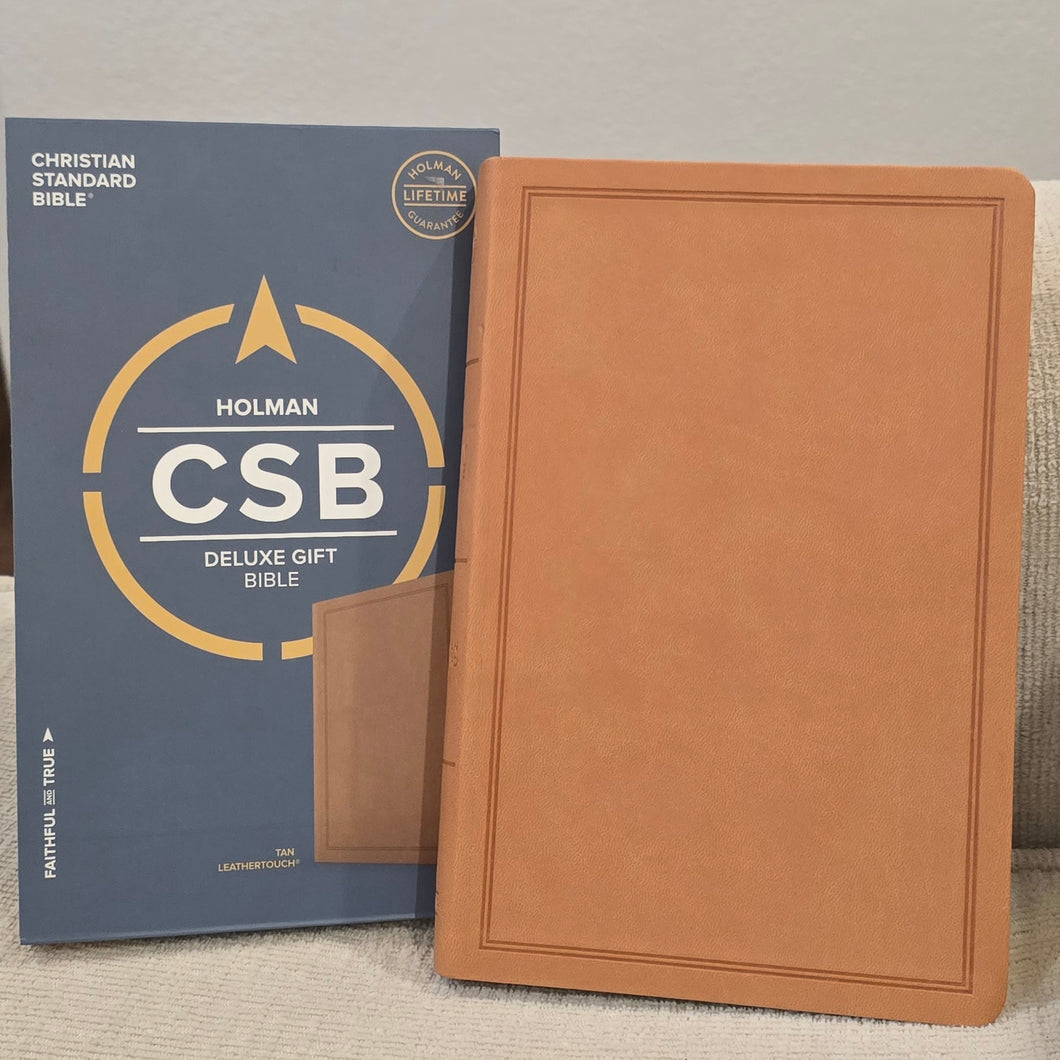 Bible - CSB Deluxe gift Bible Tan