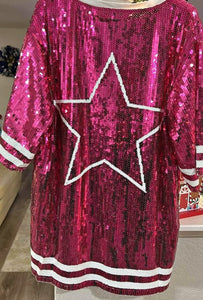 Dallas Cowboys Pink Sequence dress Dallas Cowboys Pink Sequence dress