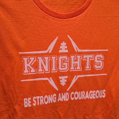 Knights - Be strong and courageous T-Shirt Kingsborough Middle School