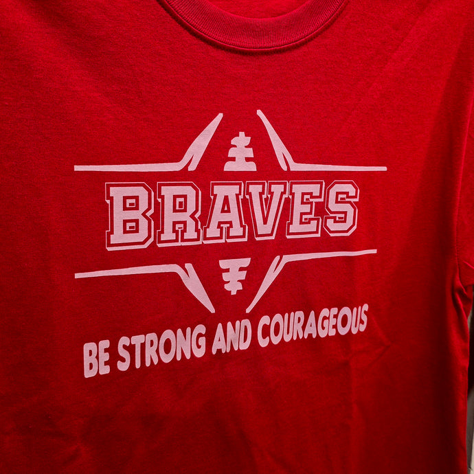 Harlandale Middle School - Be strong and courageous T-Shirt Braves