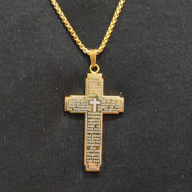Cross engraved with 