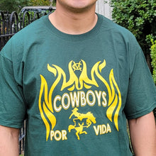 Cowboys Por Vida Tshirts - Green