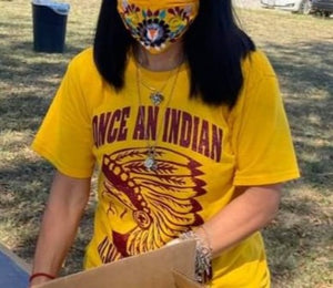 Indians Maroon glitter t-shirt