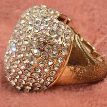 Ring heart rhinestone diamonds