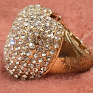 Ring heart rhinestone diamonds