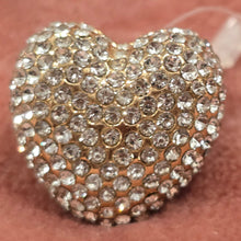 Ring heart rhinestone diamonds
