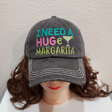 I need a HUGe margarita distressed cap