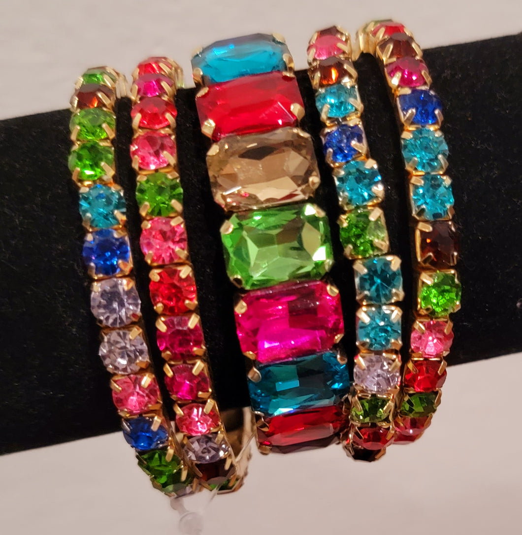Bracelet - Multi Color 5 piece set