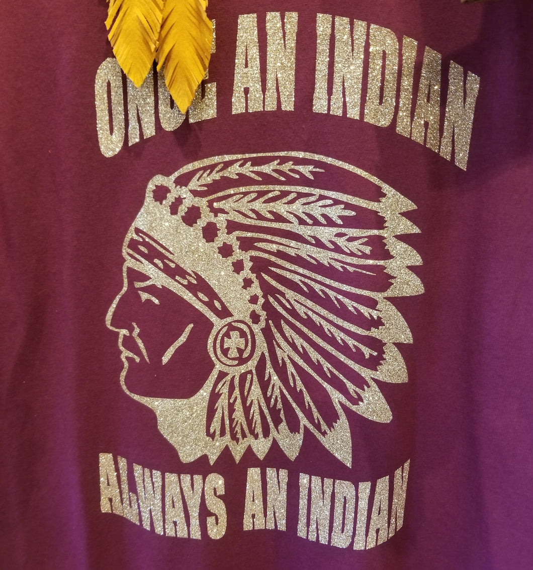 Indians Gold glitter t-shirt